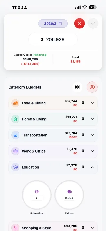 Money Budget — スクリーンショット 5